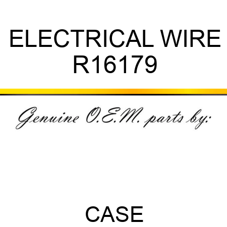 ELECTRICAL WIRE R16179