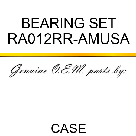 BEARING SET RA012RR-AMUSA