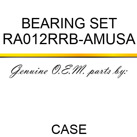 BEARING SET RA012RRB-AMUSA