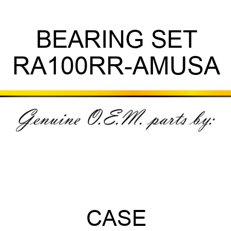 BEARING SET RA100RR-AMUSA