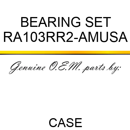 BEARING SET RA103RR2-AMUSA