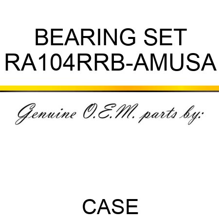BEARING SET RA104RRB-AMUSA