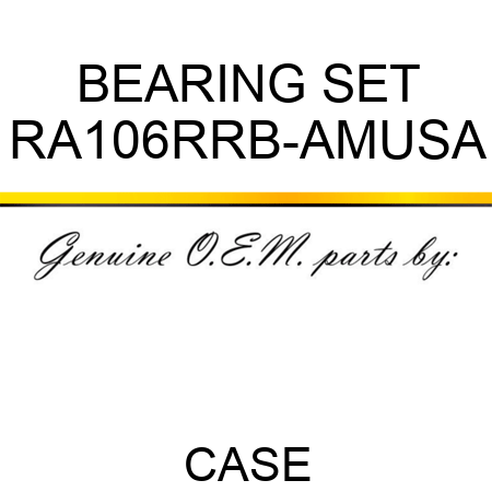 BEARING SET RA106RRB-AMUSA