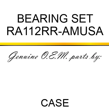 BEARING SET RA112RR-AMUSA