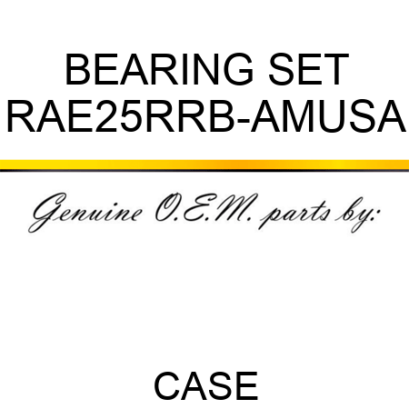 BEARING SET RAE25RRB-AMUSA