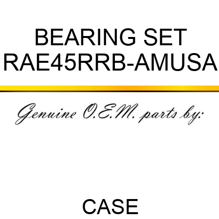 BEARING SET RAE45RRB-AMUSA