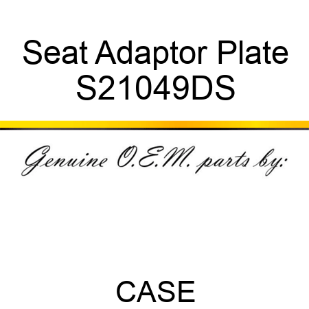Seat Adaptor Plate S21049DS