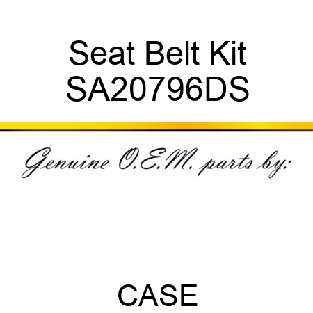 Seat Belt Kit SA20796DS