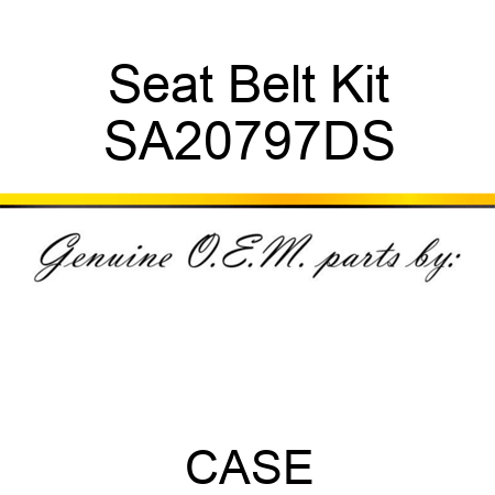 Seat Belt Kit SA20797DS