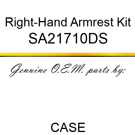 Right-Hand Armrest Kit SA21710DS