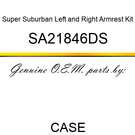 Super Suburban Left and Right Armrest Kit SA21846DS