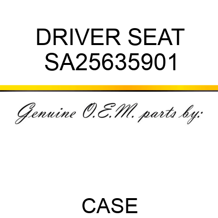 DRIVER SEAT SA25635901