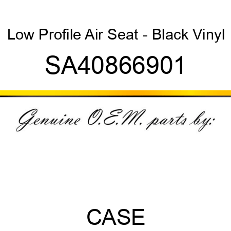 Low Profile Air Seat - Black Vinyl SA40866901