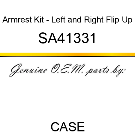 Armrest Kit - Left and Right Flip Up SA41331