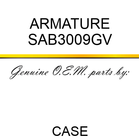 ARMATURE SAB3009GV