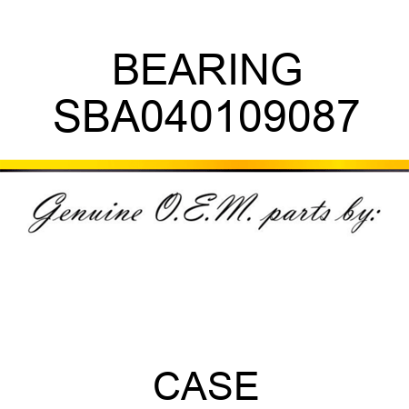 BEARING SBA040109087