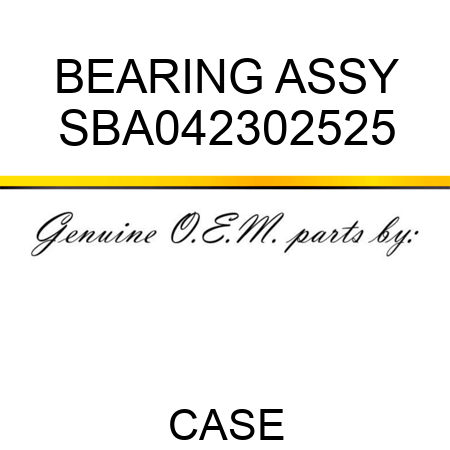 BEARING ASSY SBA042302525