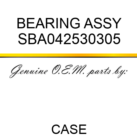 BEARING ASSY SBA042530305