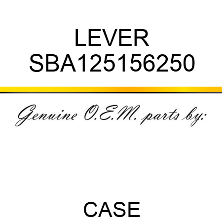 LEVER SBA125156250