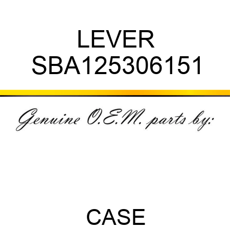 LEVER SBA125306151