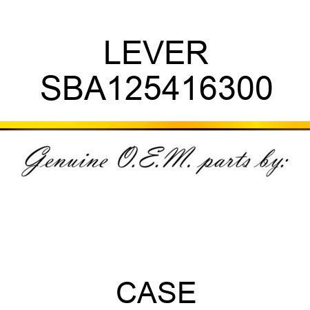 LEVER SBA125416300