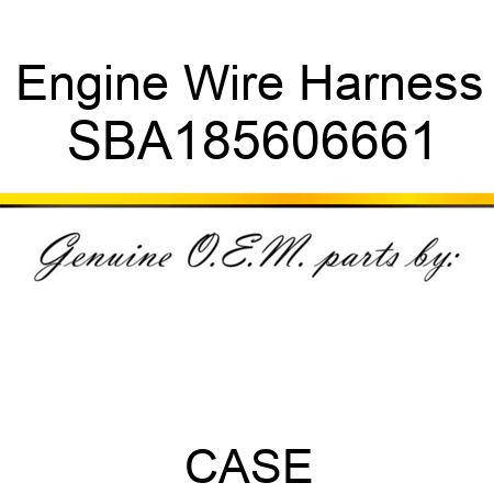 Engine Wire Harness SBA185606661