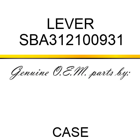 LEVER SBA312100931