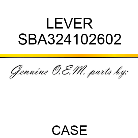 LEVER SBA324102602