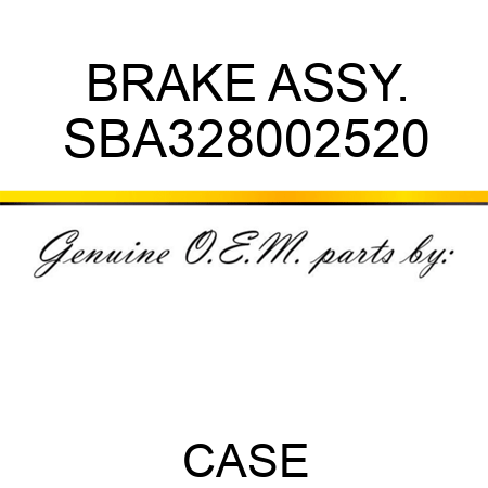 BRAKE ASSY. SBA328002520