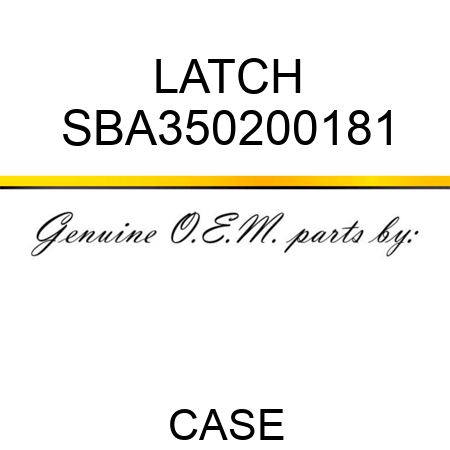 LATCH SBA350200181