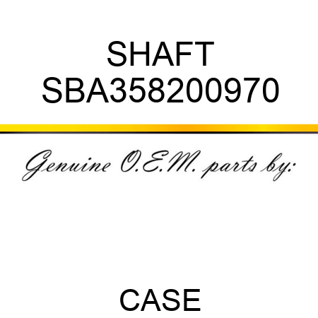 SHAFT SBA358200970