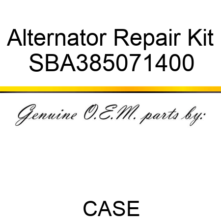Alternator Repair Kit SBA385071400
