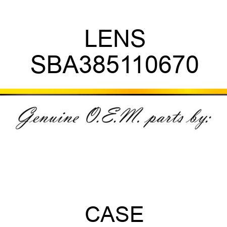 LENS SBA385110670