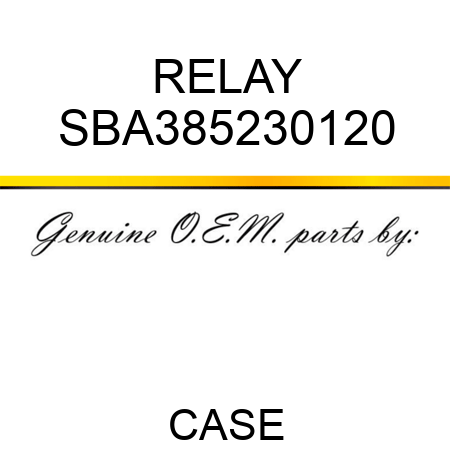 RELAY SBA385230120