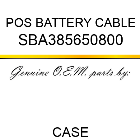 POS BATTERY CABLE SBA385650800