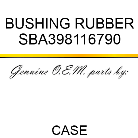 BUSHING, RUBBER SBA398116790
