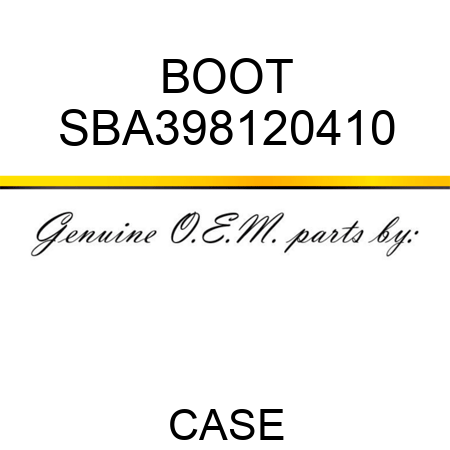 BOOT SBA398120410