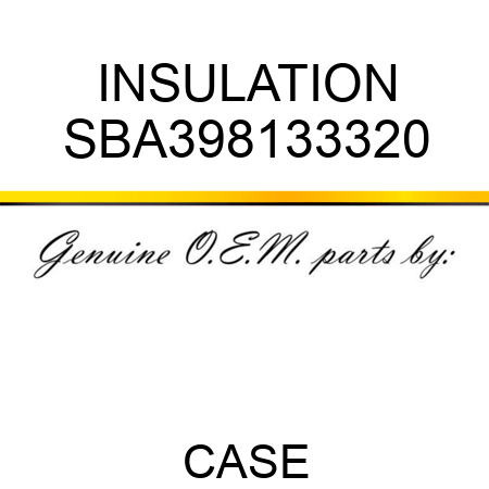 INSULATION SBA398133320
