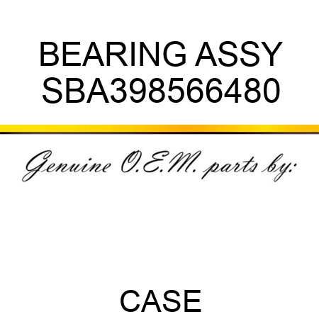 BEARING ASSY SBA398566480