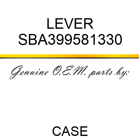 LEVER SBA399581330