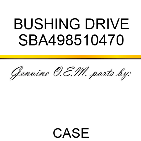 BUSHING, DRIVE SBA498510470