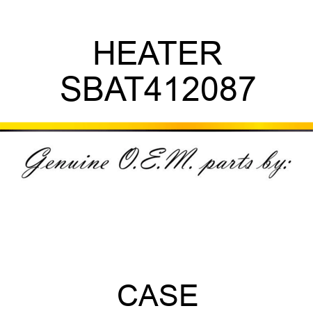 HEATER SBAT412087