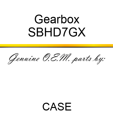 Gearbox SBHD7GX