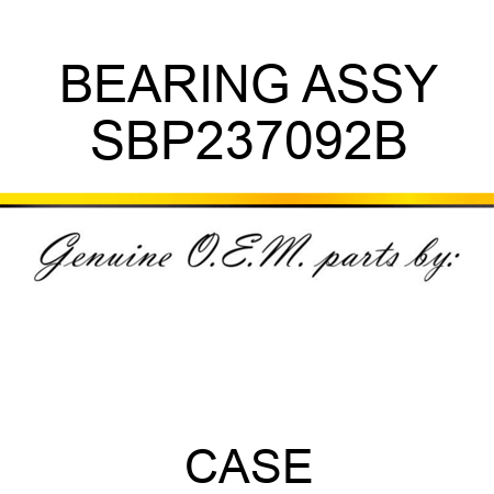 BEARING ASSY SBP237092B