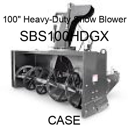 100" Heavy-Duty Snow Blower SBS100HDGX