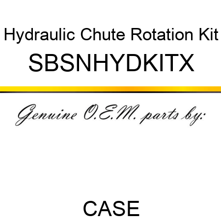 Hydraulic Chute Rotation Kit SBSNHYDKITX