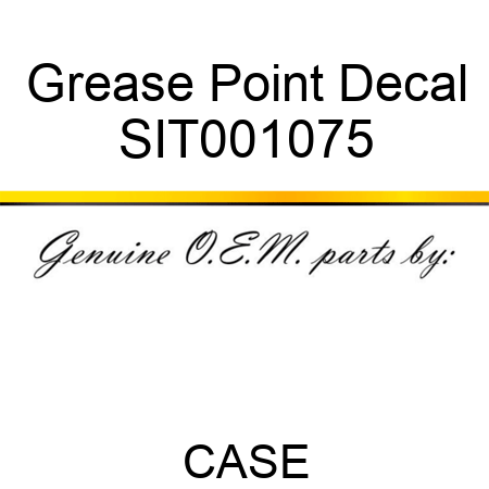 Grease Point Decal SIT001075