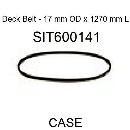 Deck Belt - 17 mm OD x 1270 mm L SIT600141