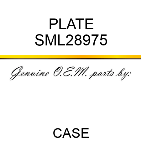 PLATE SML28975