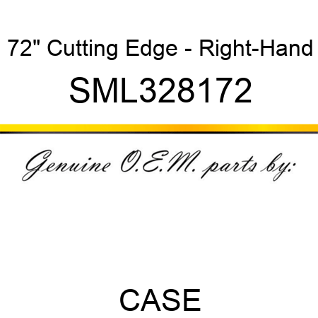 72" Cutting Edge - Right-Hand SML328172